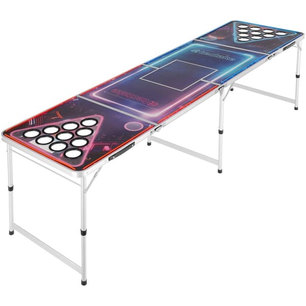 Beer pong bord BeerWars II, med fryserum og LED-belysning - flere farver
