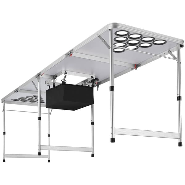Beer pong bord BeerWars II, med fryserum og LED-belysning - flere farver