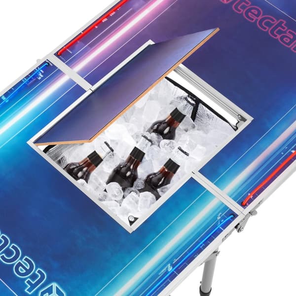 Beer pong bord BeerWars II, med fryserum og LED-belysning - flere farver