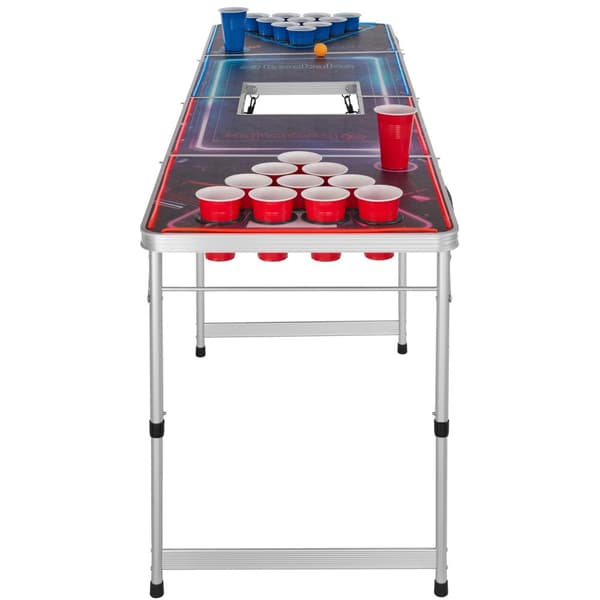 Beer pong bord BeerWars II, med fryserum og LED-belysning - flere farver