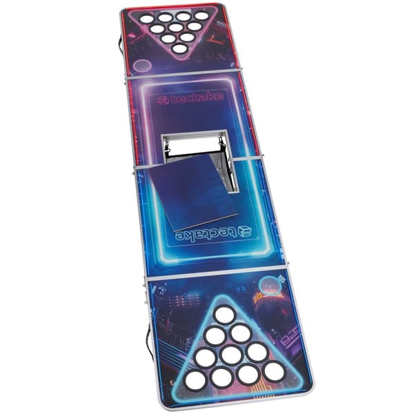 Beer pong bord BeerWars II, med fryserum og LED-belysning - flere farver