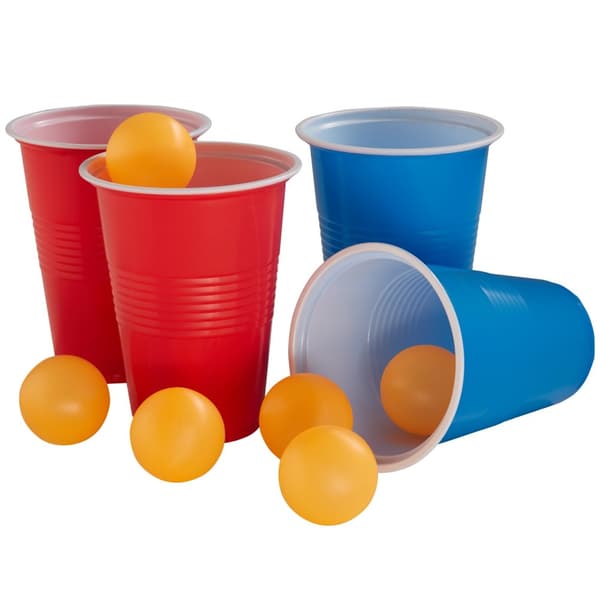 Beer pong bord BeerWars I, LED-belysning, inkl. kortspil - flere farver