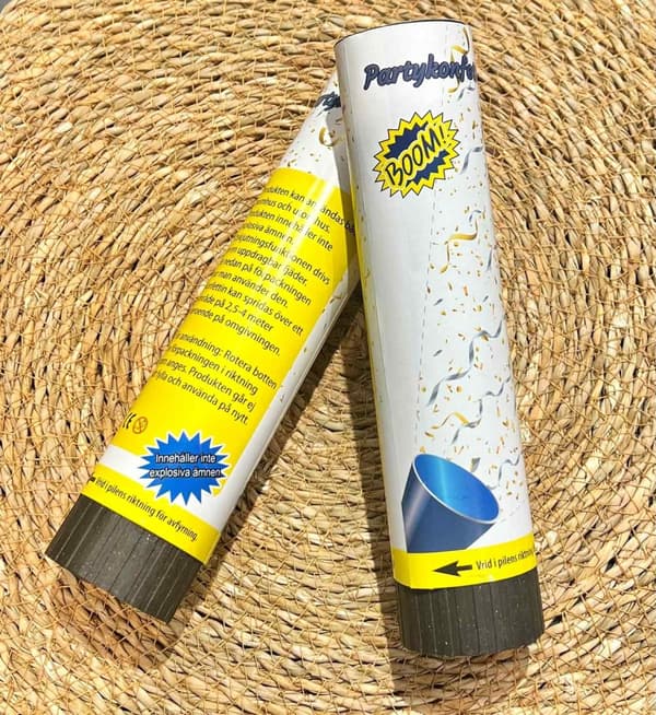 Konfetti Guld Silver 2-pack