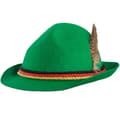 Miniatyrbild 1 av 2: Grön traditionell bayersk hatt med Tysklands färger - grön