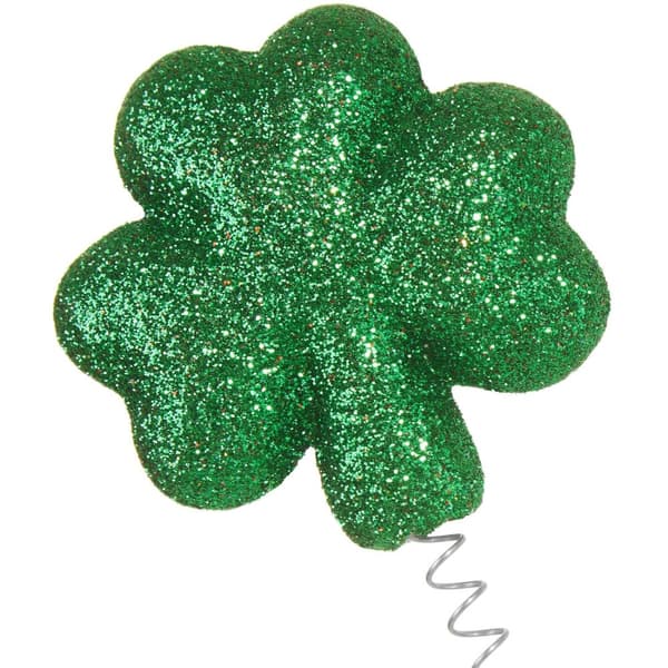 St. Patrick’s Day huvudbonad glittrande klöver - grön