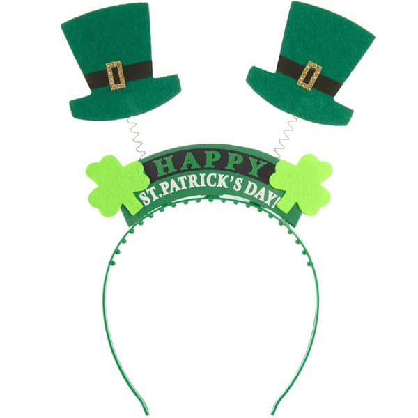 St. Patrick’s Day huvudbonad text med cylinderhattar - grön