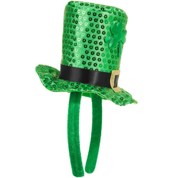 St. Patrick’s Day minicylinderhatt grön klöver - grön