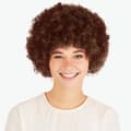 Miniatyrbillede 1 af 7: Paryk afro klovn - brun