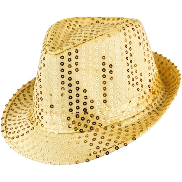 Partyhat med pailletter - guld