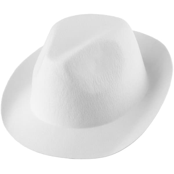 Enfärgad partyhatt - vit