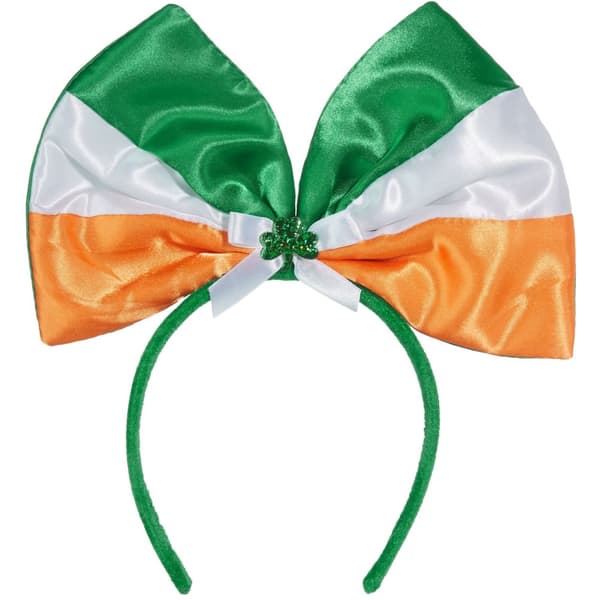 St. Patrick’s Day hovedudsmykning sløjfe i irske farver - grøn