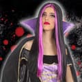 Miniatyrbillede 2 af 2: Paryk til Halloween Violet Fuchsia