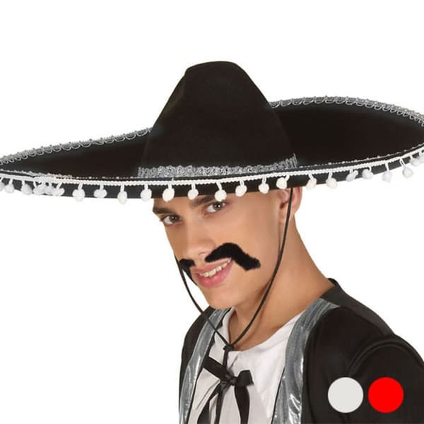 Hat Sort Mexicansk dame Mexicansk mand - Sort/Hvid