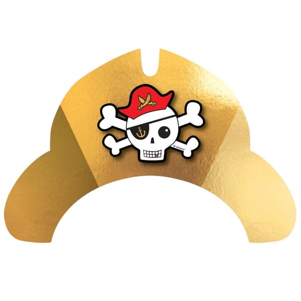 Partyhatte pirat 8 stk hatte pirattema fest sørøver