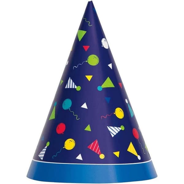 Unique Party Partyhattar med Peppy-tema (8-pack)