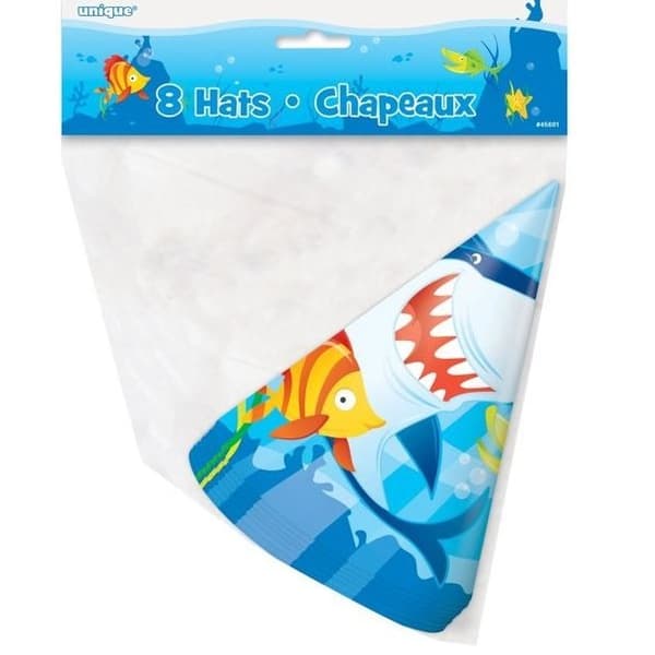 Unique Fin Friends Party Hats (Pack of 8)
