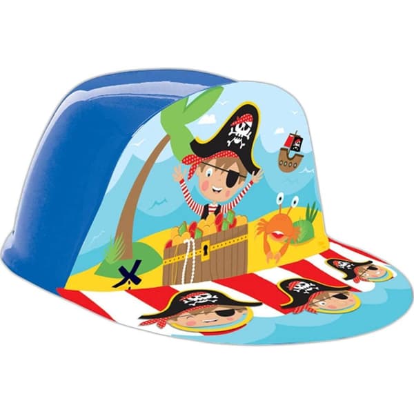 Pirat Happy Birthday-keps i plast Multicoloured One Size