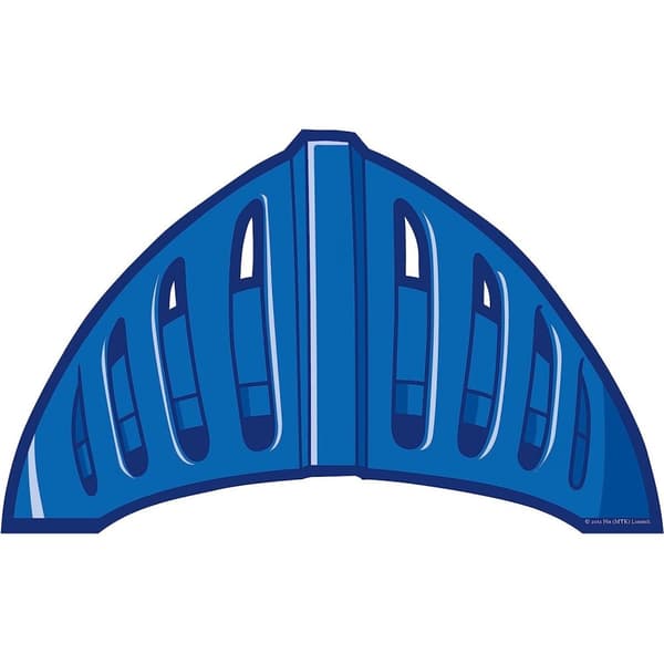 Mike The Knight Feather Helmet (Pack of 6) Blue/Red One Size