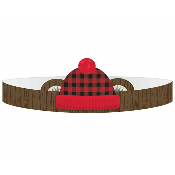 Amscan Little Lumberjack Paper Crown Brown/Red/Black One Size