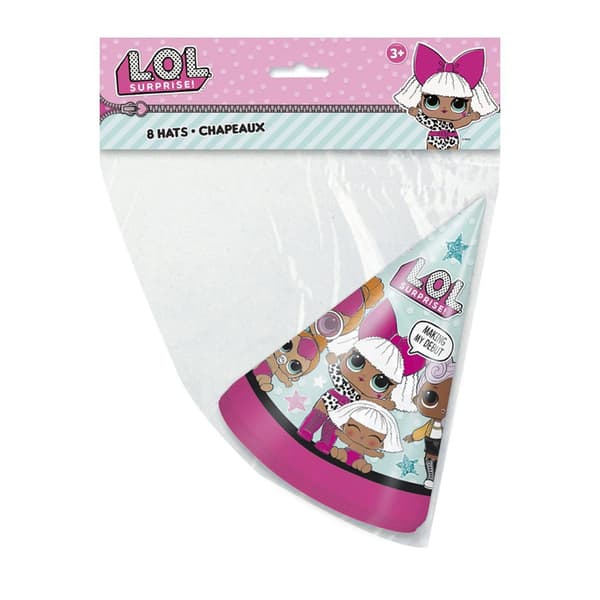 LOL Surprise Party Hats (Pack of 8)