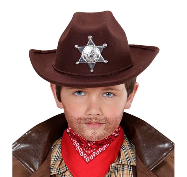 Cowboy-hattu ruskea