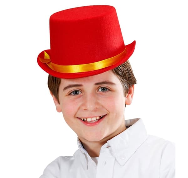 Top hat rød