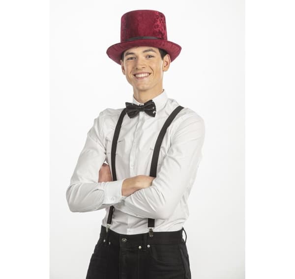 Top hat burgundia