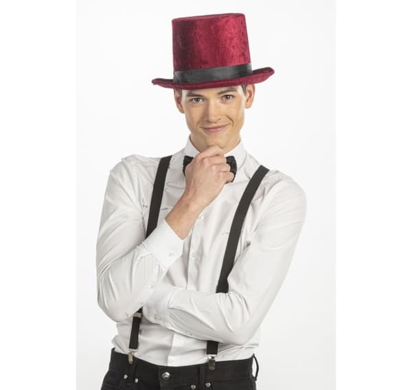 Top hat burgundia