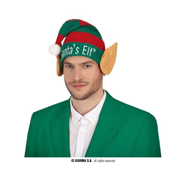 Alfehat med ører Julemandens Alf