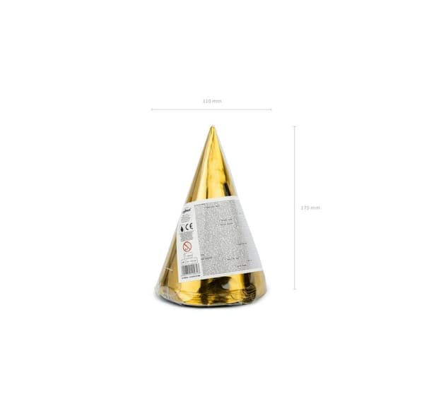 Festhattar guld, 6 st