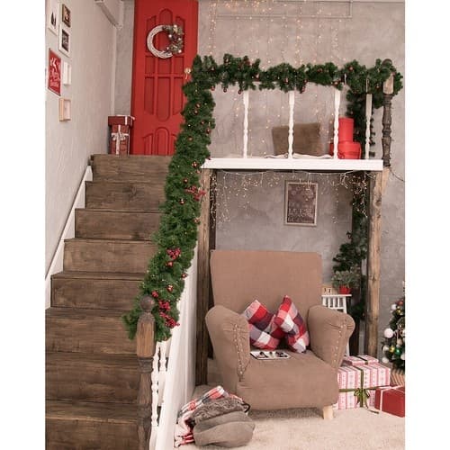 Julegirlander / Grangirlander Jul - Juletre Girlander - 2,7m