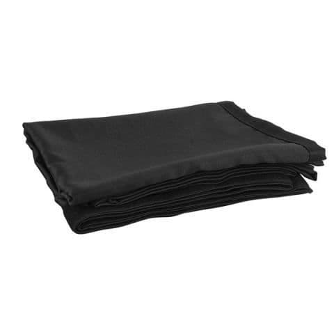 Pendrillon Medium Gloss Satin Non plissé, 280 (B) x 120 (H) cm, 300 g / M2, svart