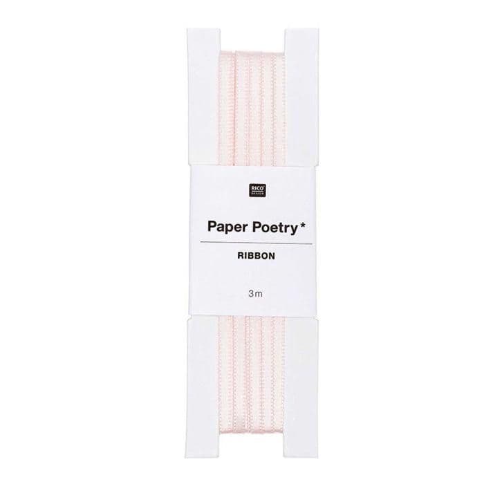 3 m puderrosa satinband