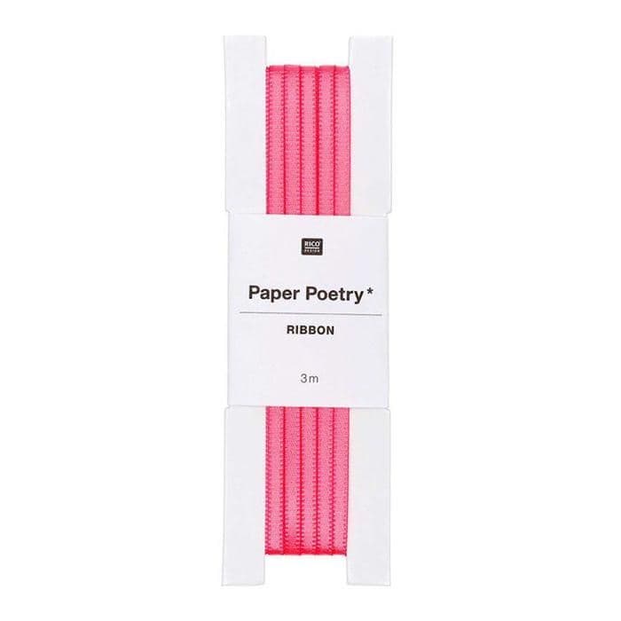 3 m neon fuchsia satinband