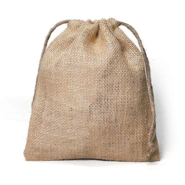 Säck i jute - Ej specificerat - 24 x 29 cm - Beige - Inuti - Blandat