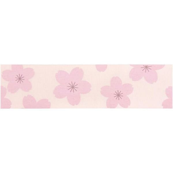 Pulverrosa taftband - Sakura mönster