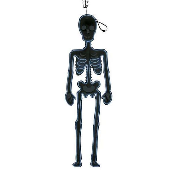 Hængende dekoration My Other Me Skelet Lys Halloween Neon Skitserer (90 x 30 cm)