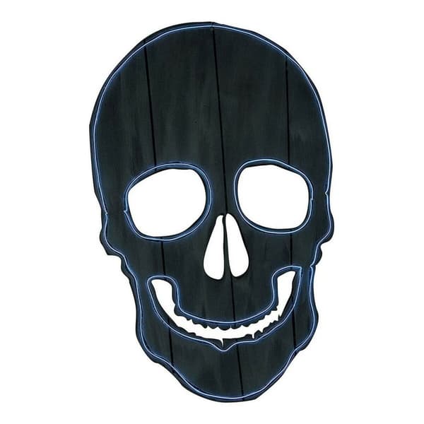 Kranium My Other Me Halloween dekorationer Neon Silhuet af lys