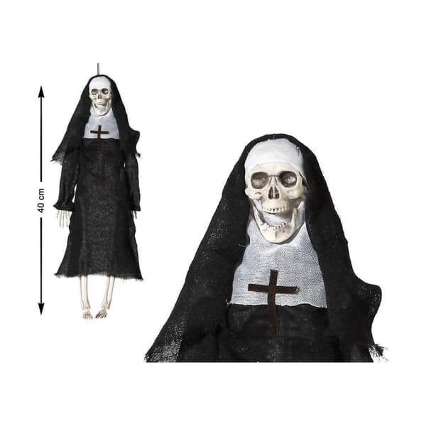 Hængende Skelet 40 cm Nonne Multifarvet