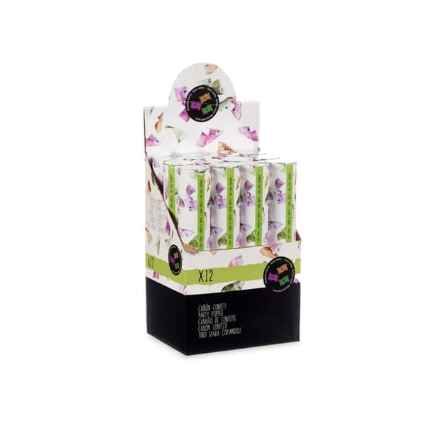 Konfetti kanon Euros Multifarvet Papir 5 x 29 x 5 cm (48 enheder)
