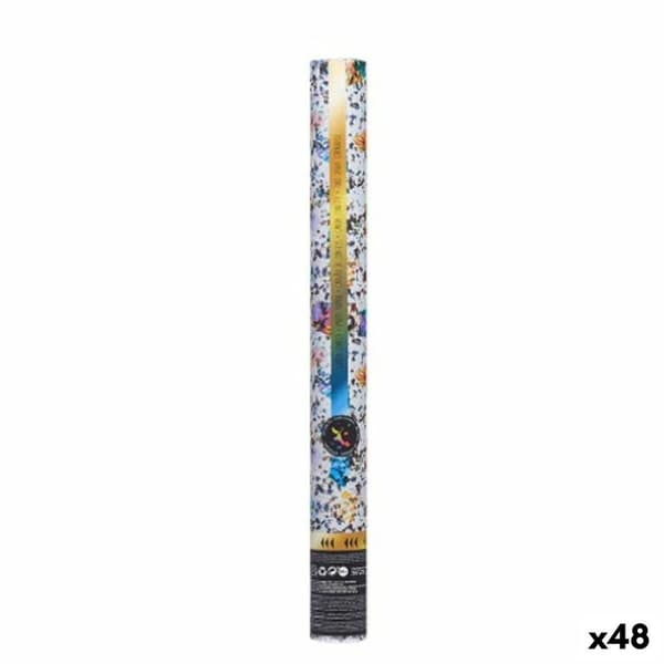 Konfettitykki Monivärinen Paperi Kartonki Muovinen 5 x 28,5 x 5 cm (48 osaa)