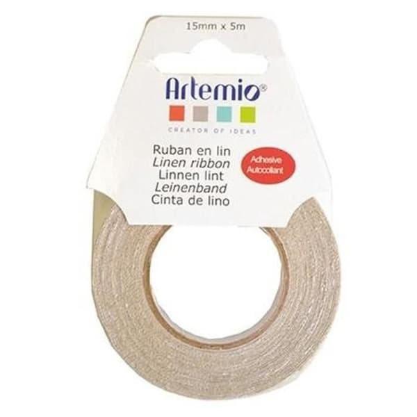 Tejp - Ej specificerad - 5 m x 15 mm - Vit - Idealisk för scrapbooking - Praktisk och enkel att använda