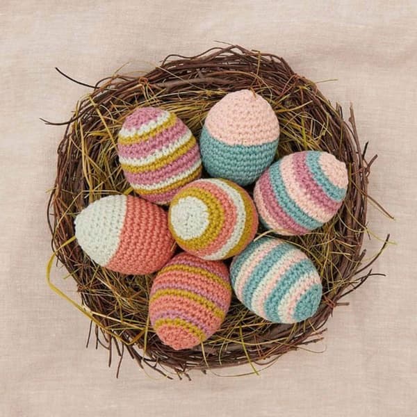 Crochetkit - Rico Design - Ricorumi - Pastellägg - 15 delar - Inkluderade instruktioner