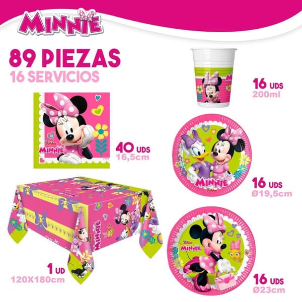Festförråd - set Minnie Mouse Happy Deluxe 89 Delar 16