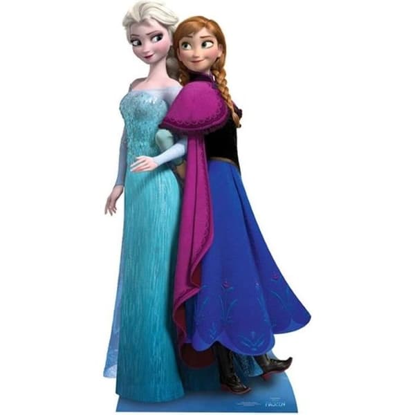 Figur - Frost - Anna och Elsa - 162 cm - Kartong - Dekorativ