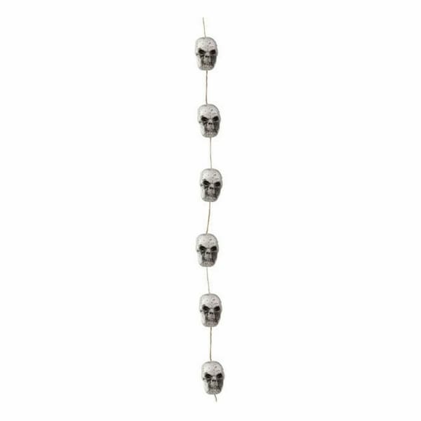 Halloween dekorationer Guirlande Kranium 84 cm
