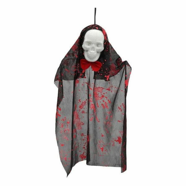 Hængende Skelet Blødende Sort Halloween