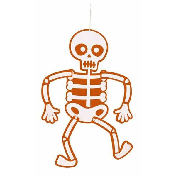 Hængende Skelet Rubies Orange Filt 51 cm