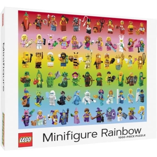 LEGO Minifigure Rainbow 1000Piece Puzzle