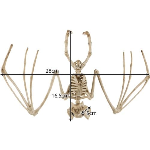 Skelett Fladdermus Dekoration - 30 cm